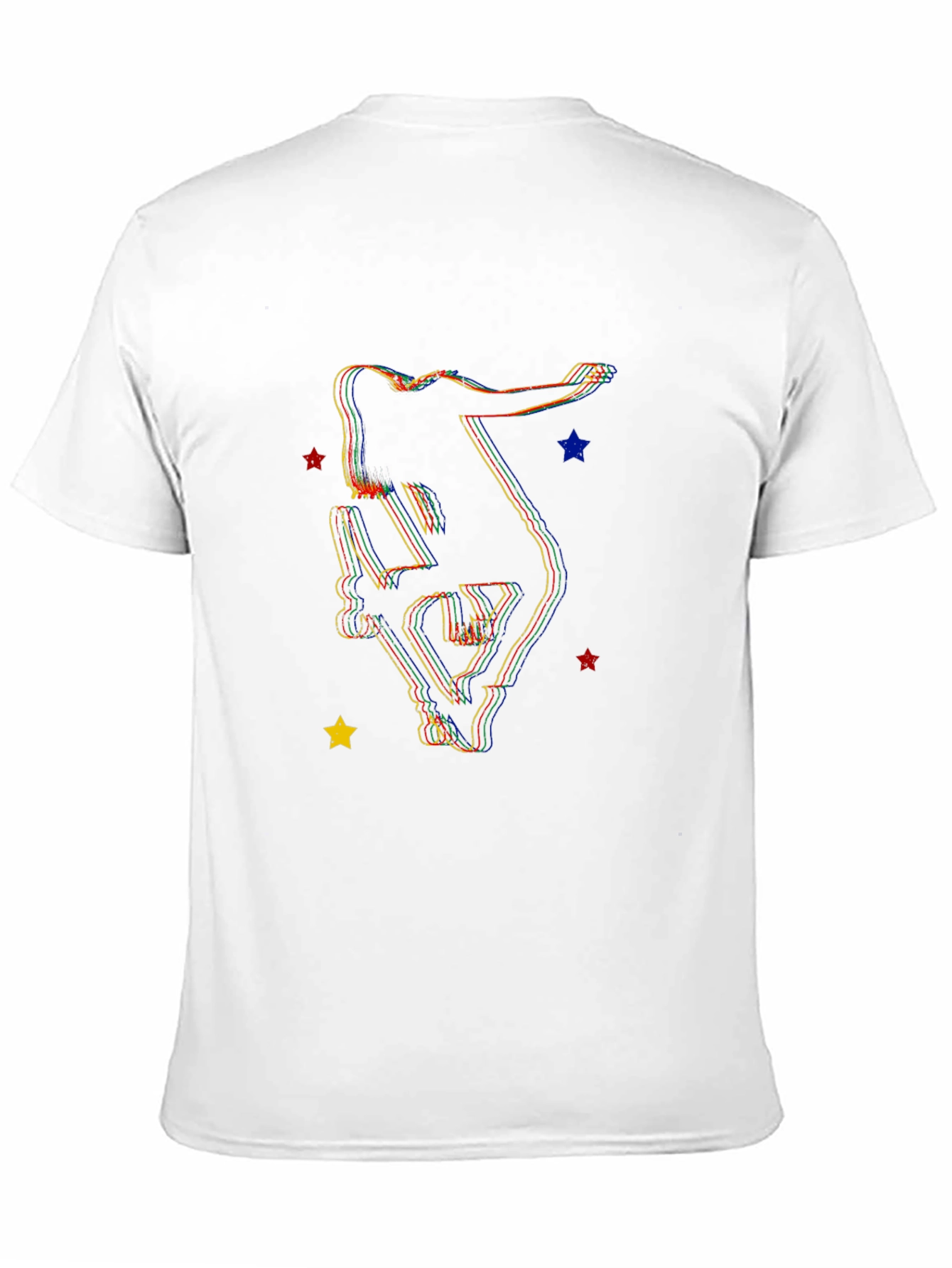 Skater Silhouette Graphic Tee - Trendy Style