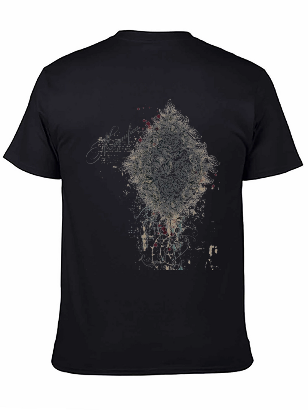Abstract Graphic Black T-Shirt