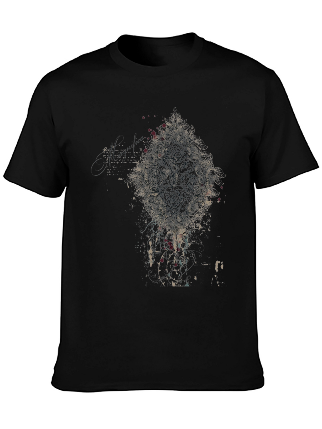 Abstract Graphic Black T-Shirt