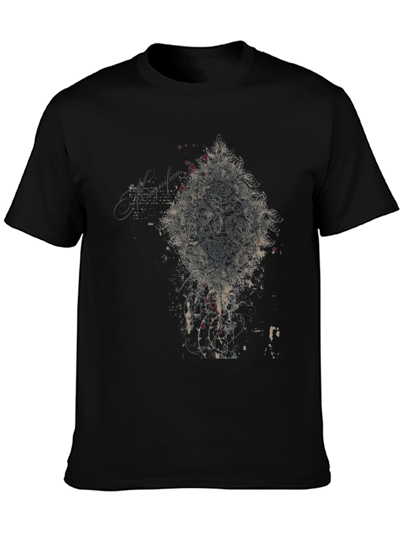 Abstract Graphic Black T-Shirt
