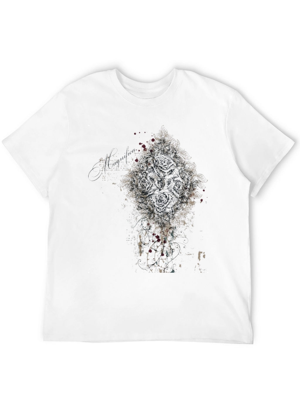 Abstract Graphic Black T-Shirt