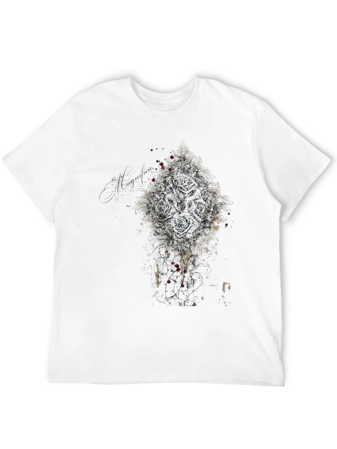 Abstract Graphic Black T-Shirt