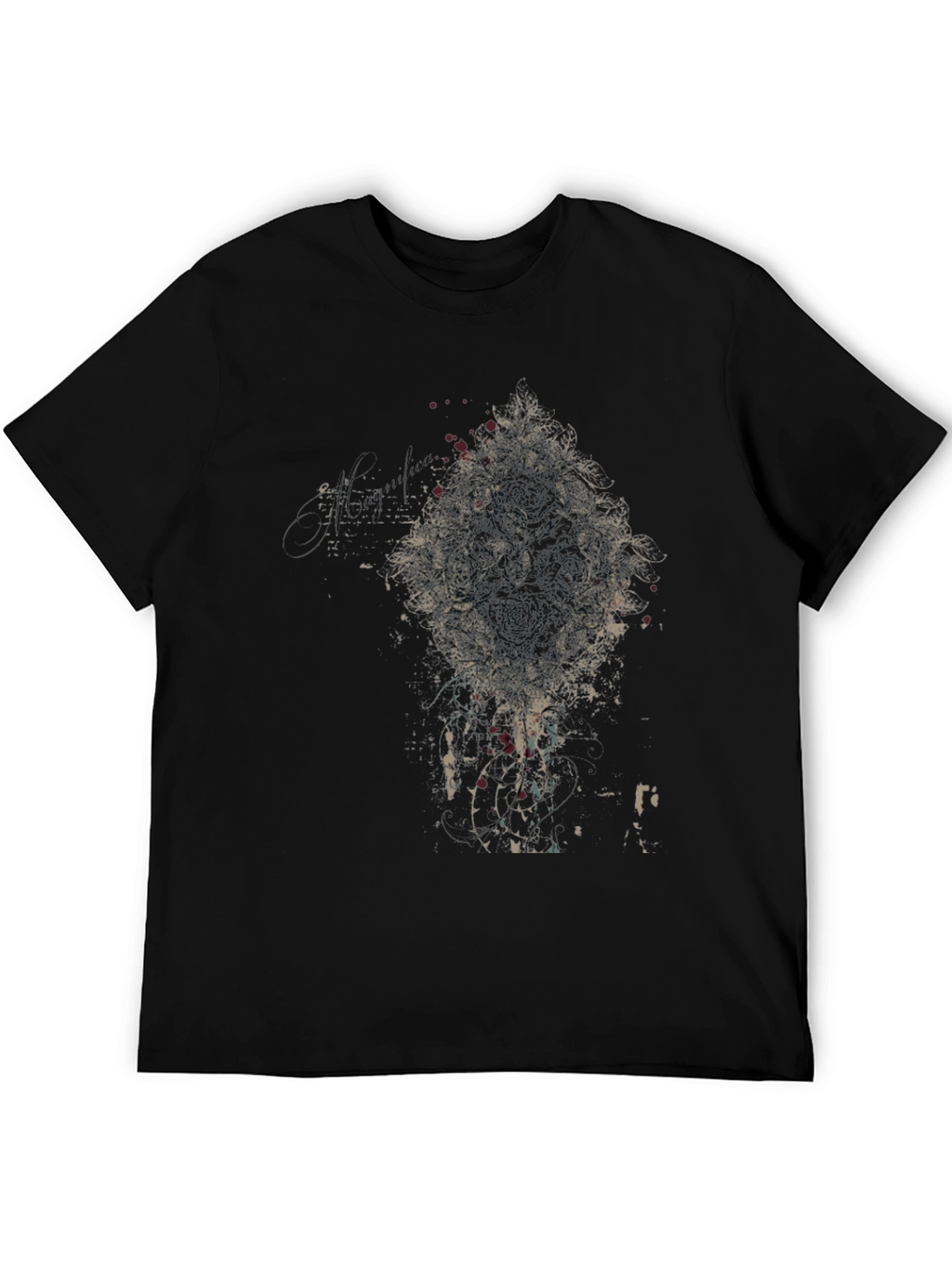 Abstract Graphic Black T-Shirt