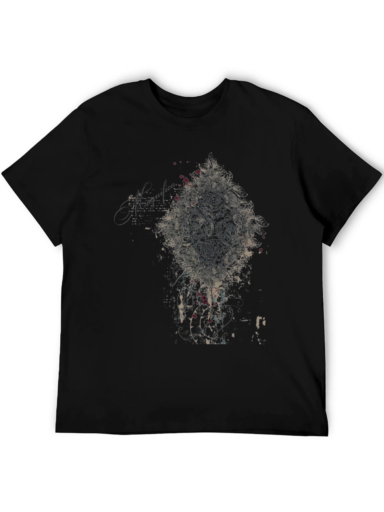 Abstract Graphic Black T-Shirt