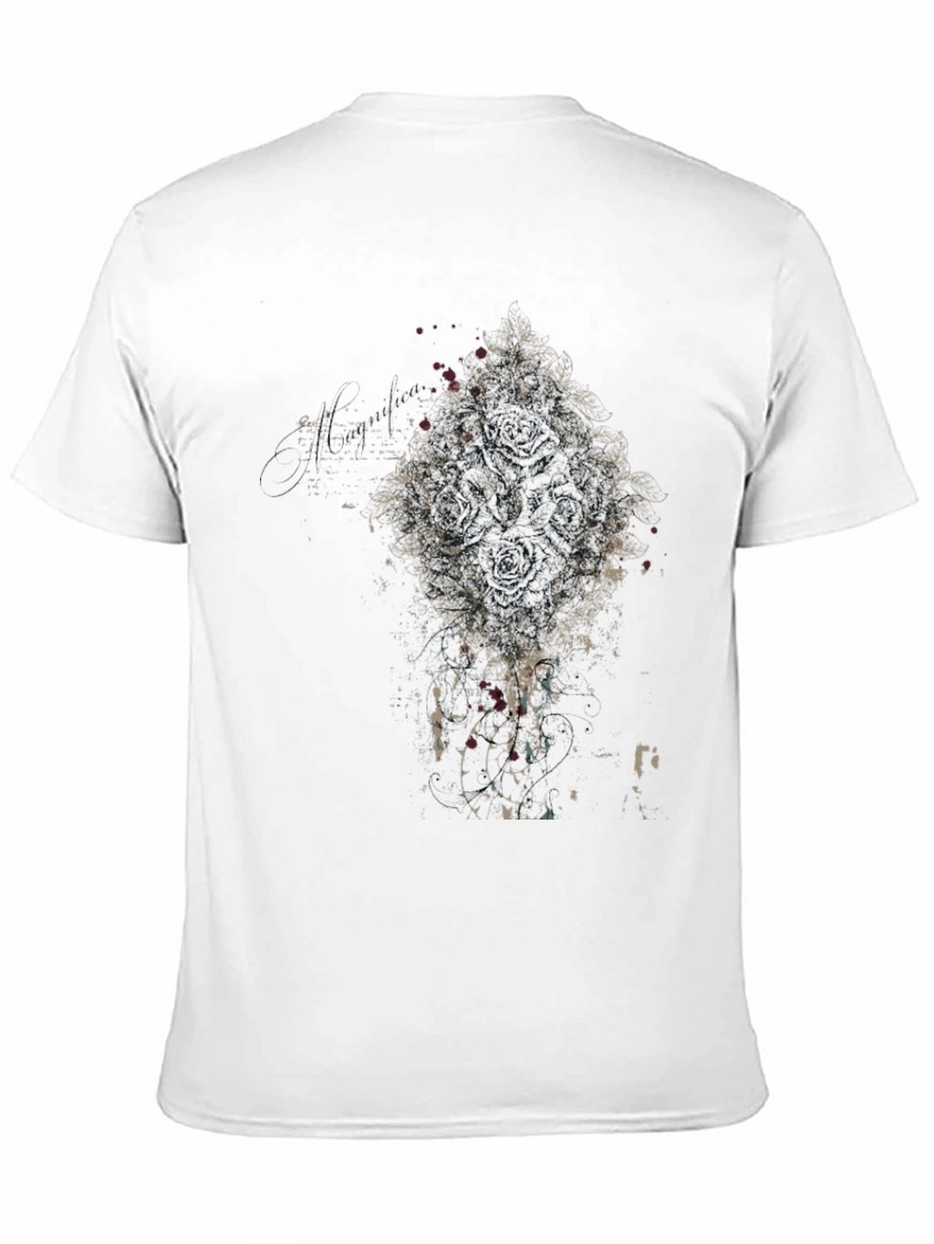 Abstract Graphic Black T-Shirt