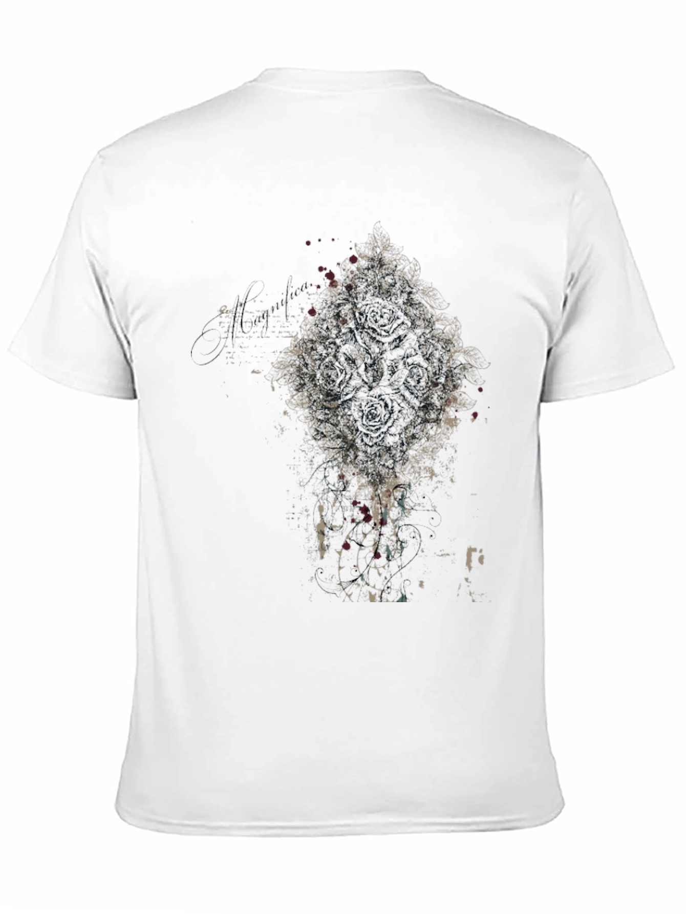 Abstract Graphic Black T-Shirt