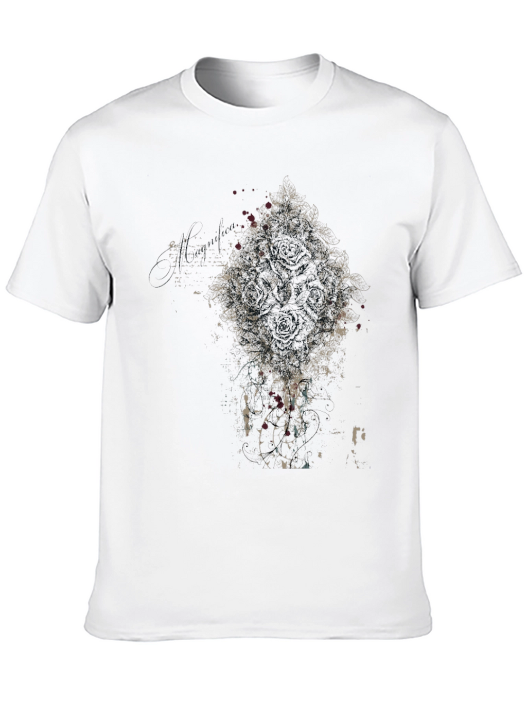 Abstract Graphic Black T-Shirt