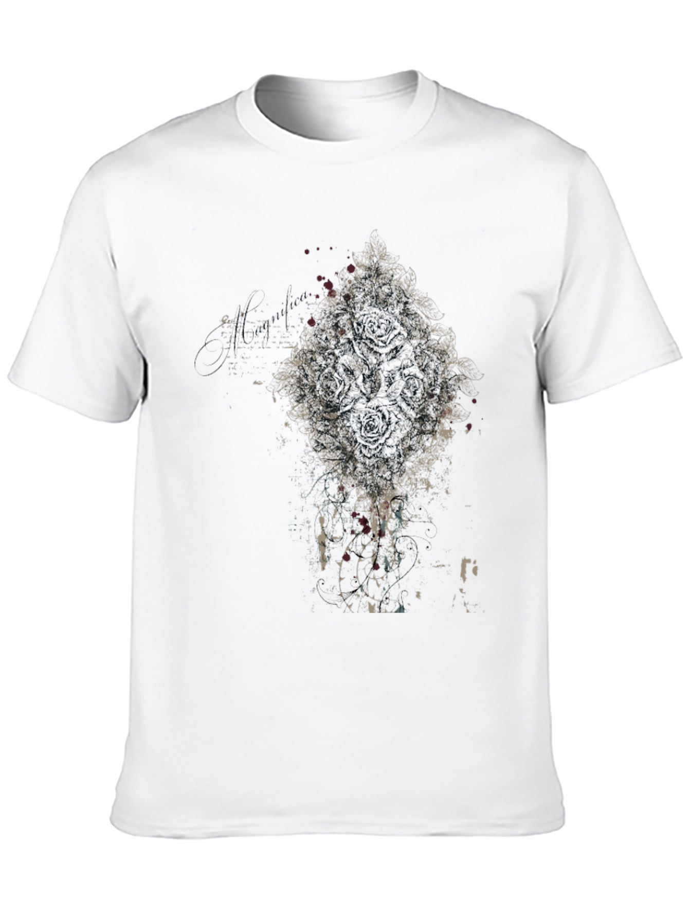 Abstract Graphic Black T-Shirt