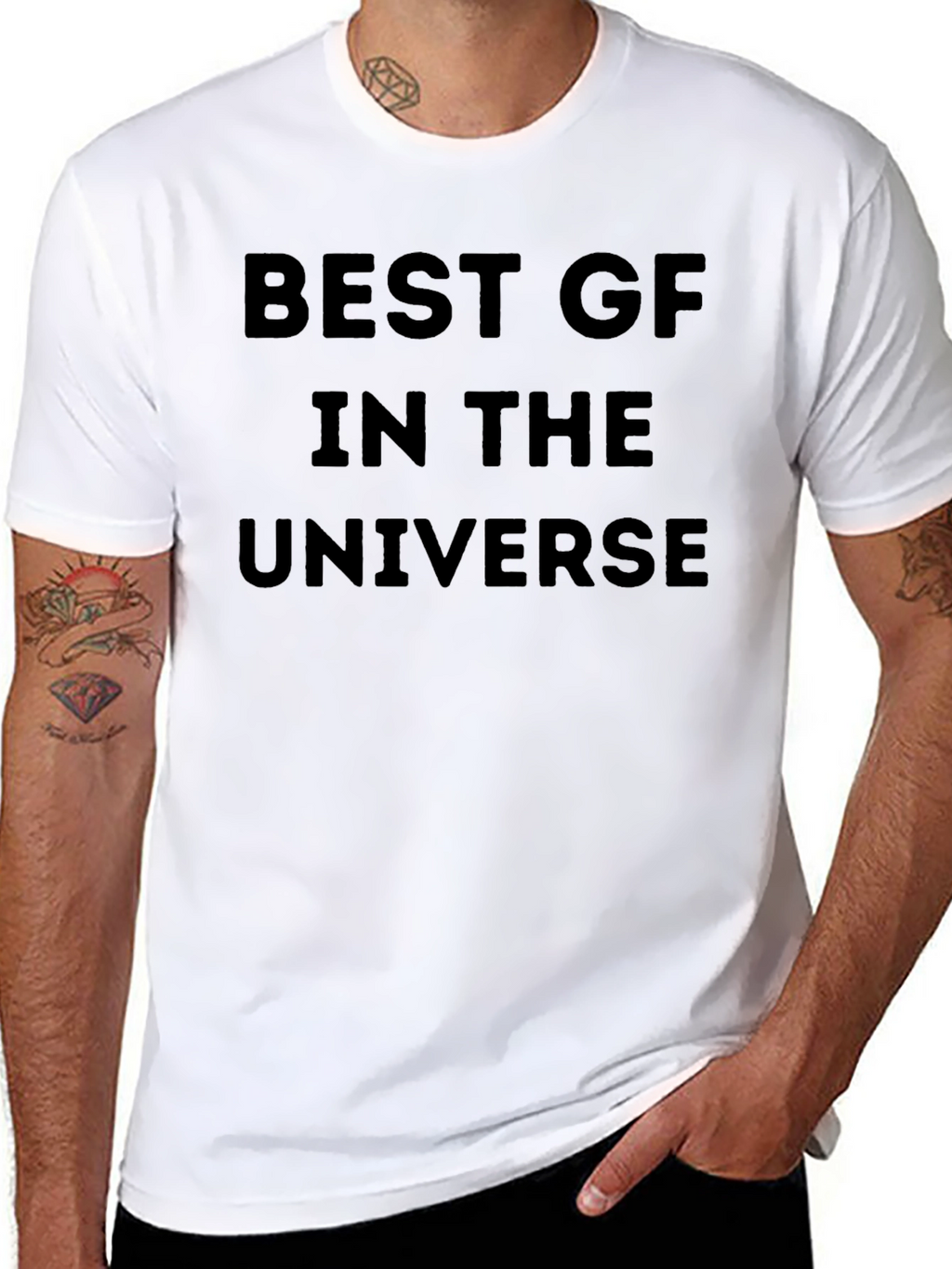 Best GF in the Universe Black T-Shirt