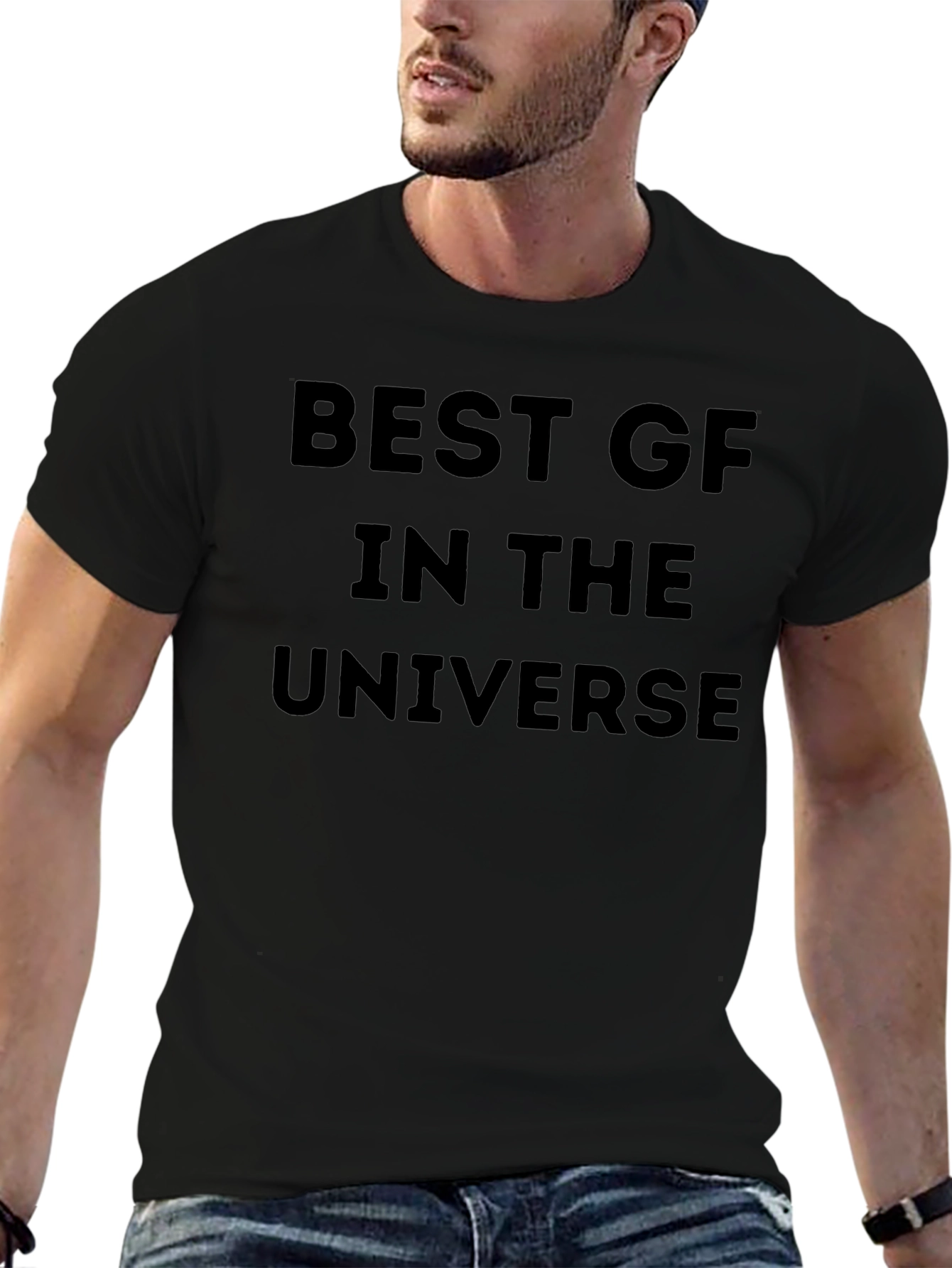 Best GF in the Universe Black T-Shirt