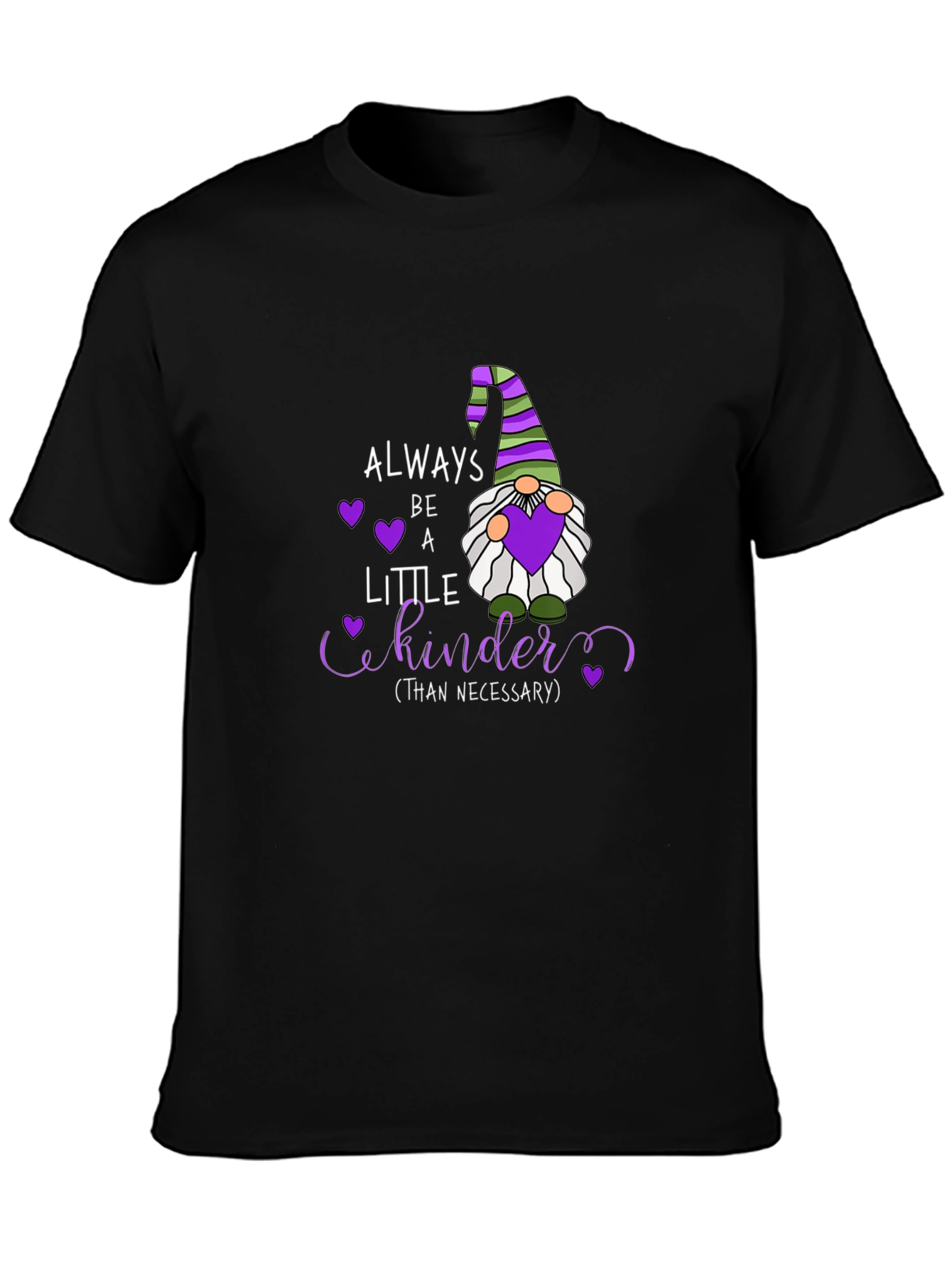 Always Be a Little Kinder Black T-Shirt