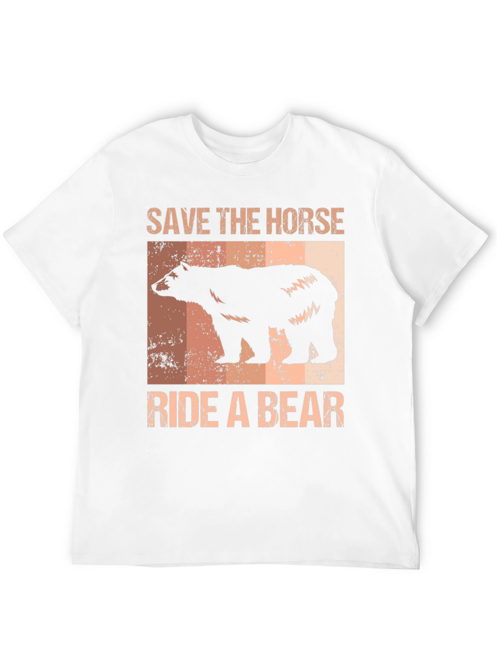Save the Horse Ride a Bear Graphic T-Shirt