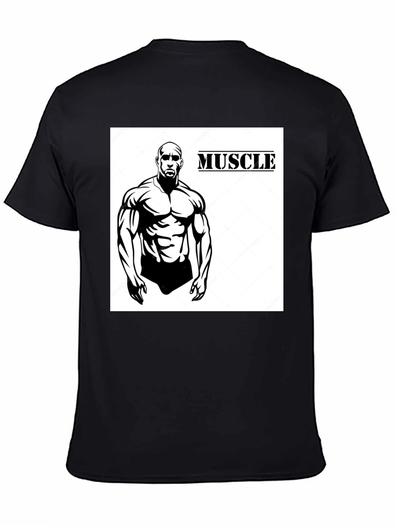 Muscle Man Graphic Tee - Bodybuilder Fitness Shirt