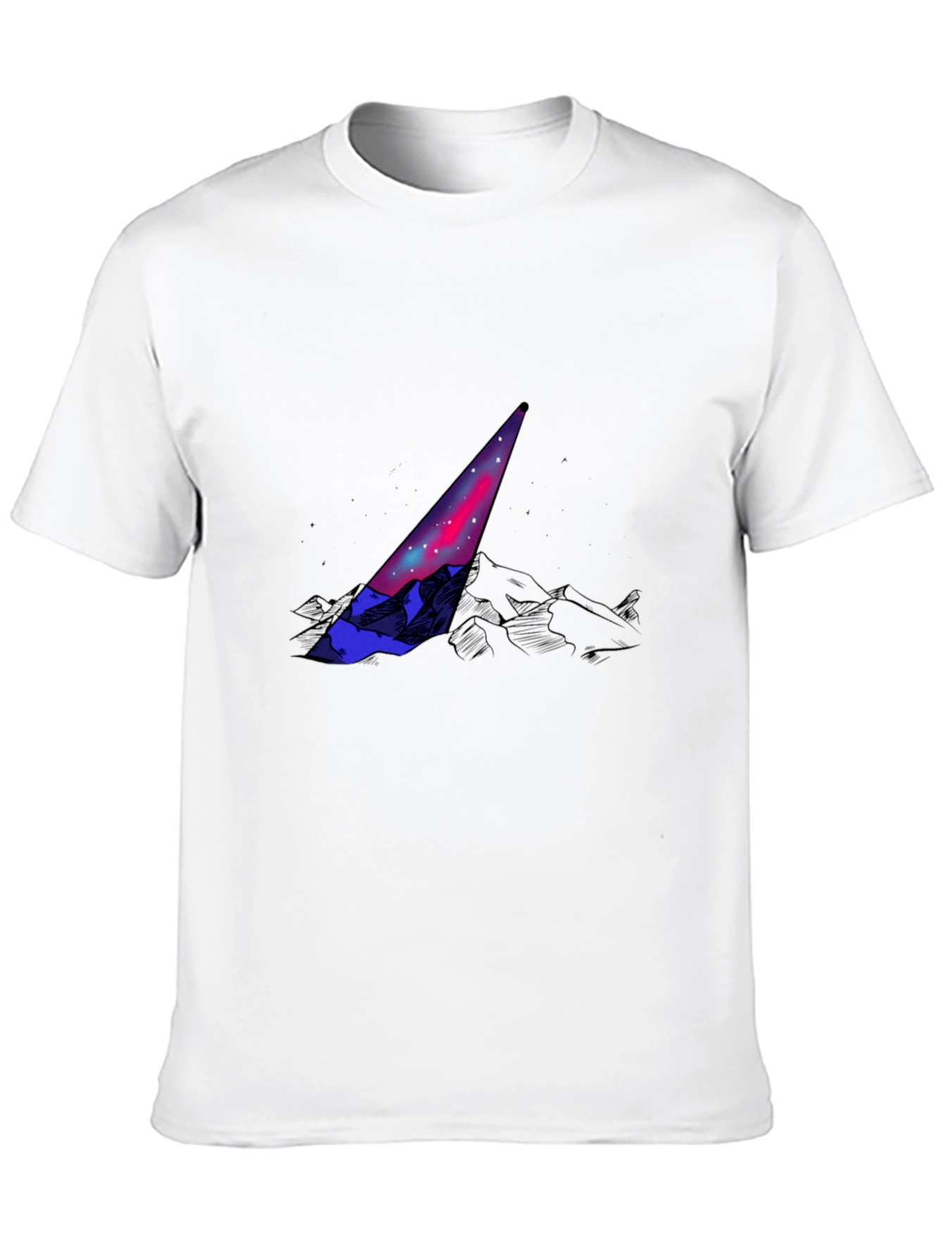 Abstract Prism Graphic Tee - Mens Black T-Shirt
