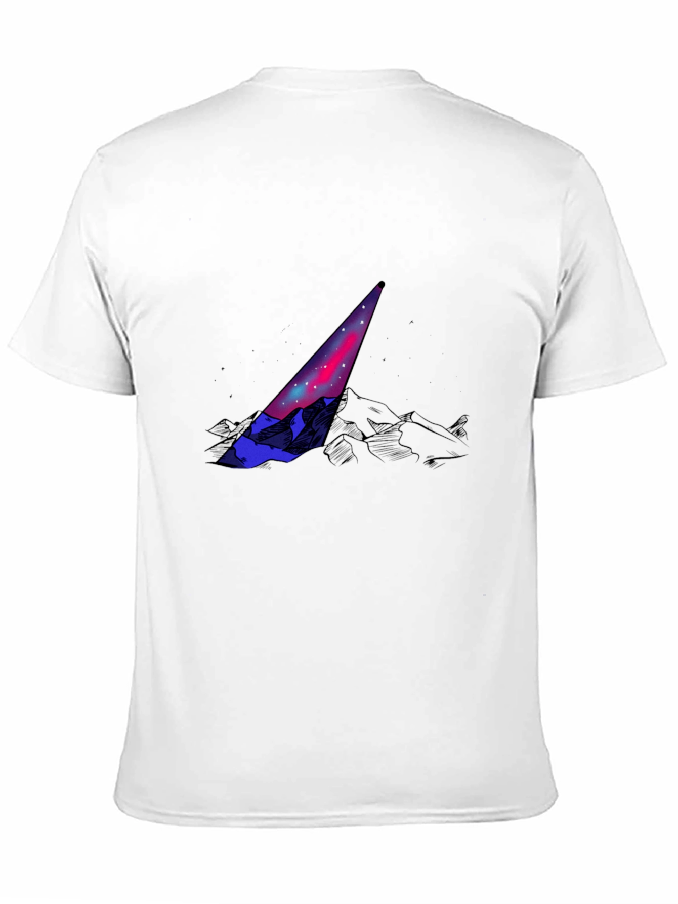 Abstract Prism Graphic Tee - Mens Black T-Shirt