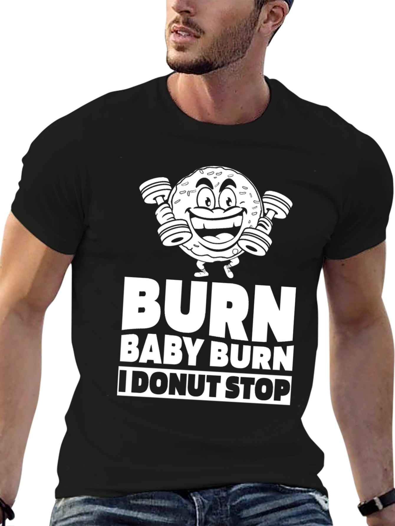 Burn Baby Burn I Donut Stop Graphic Tee