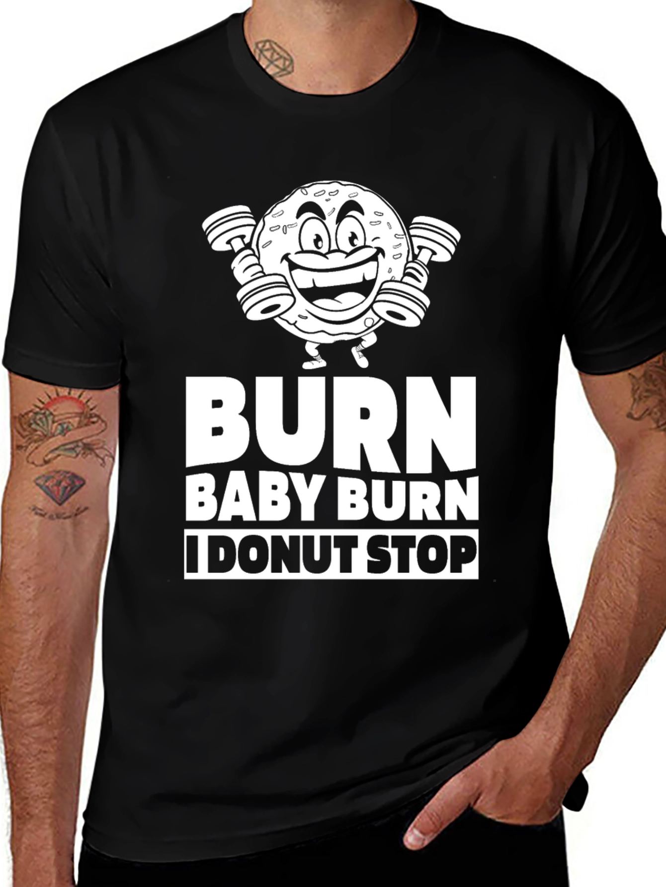 Burn Baby Burn I Donut Stop Graphic Tee