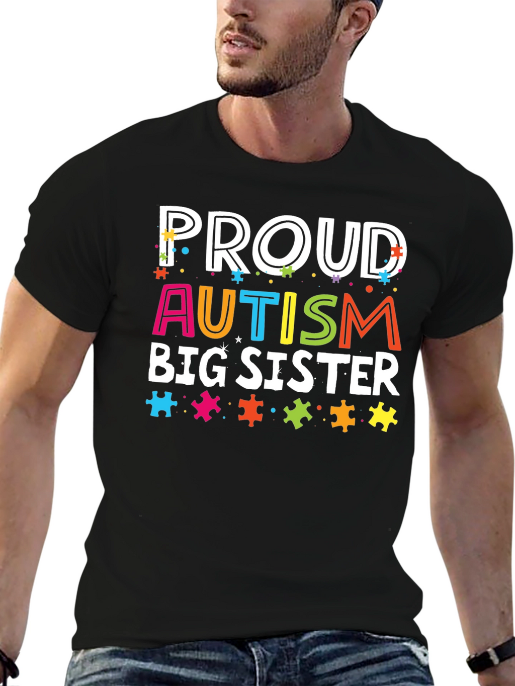 Proud Autism Big Sister T-Shirt