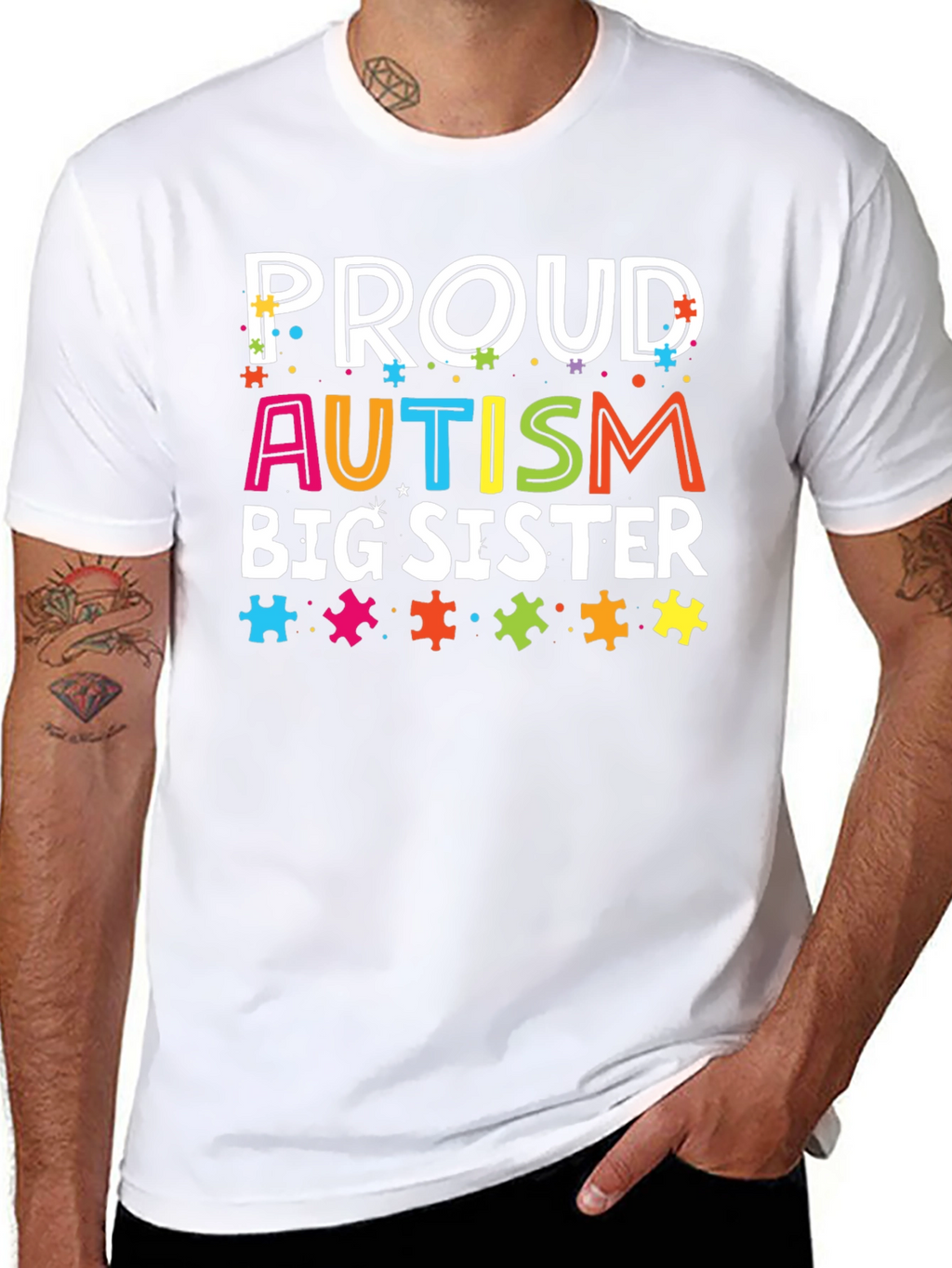 Proud Autism Big Sister T-Shirt
