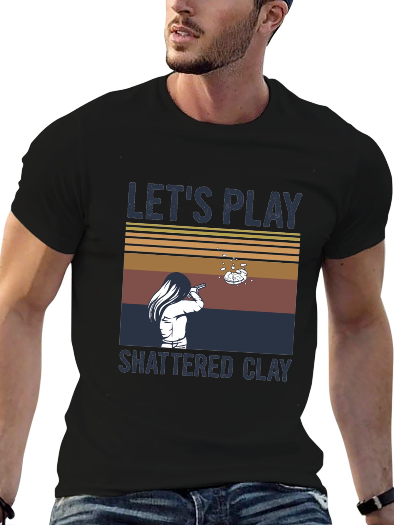 Lets Play Shattered Clay Graphic Tee