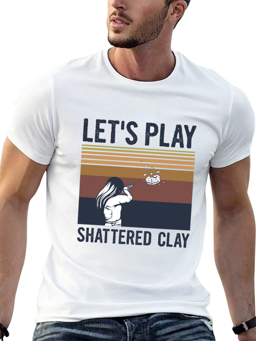 Lets Play Shattered Clay Graphic Tee