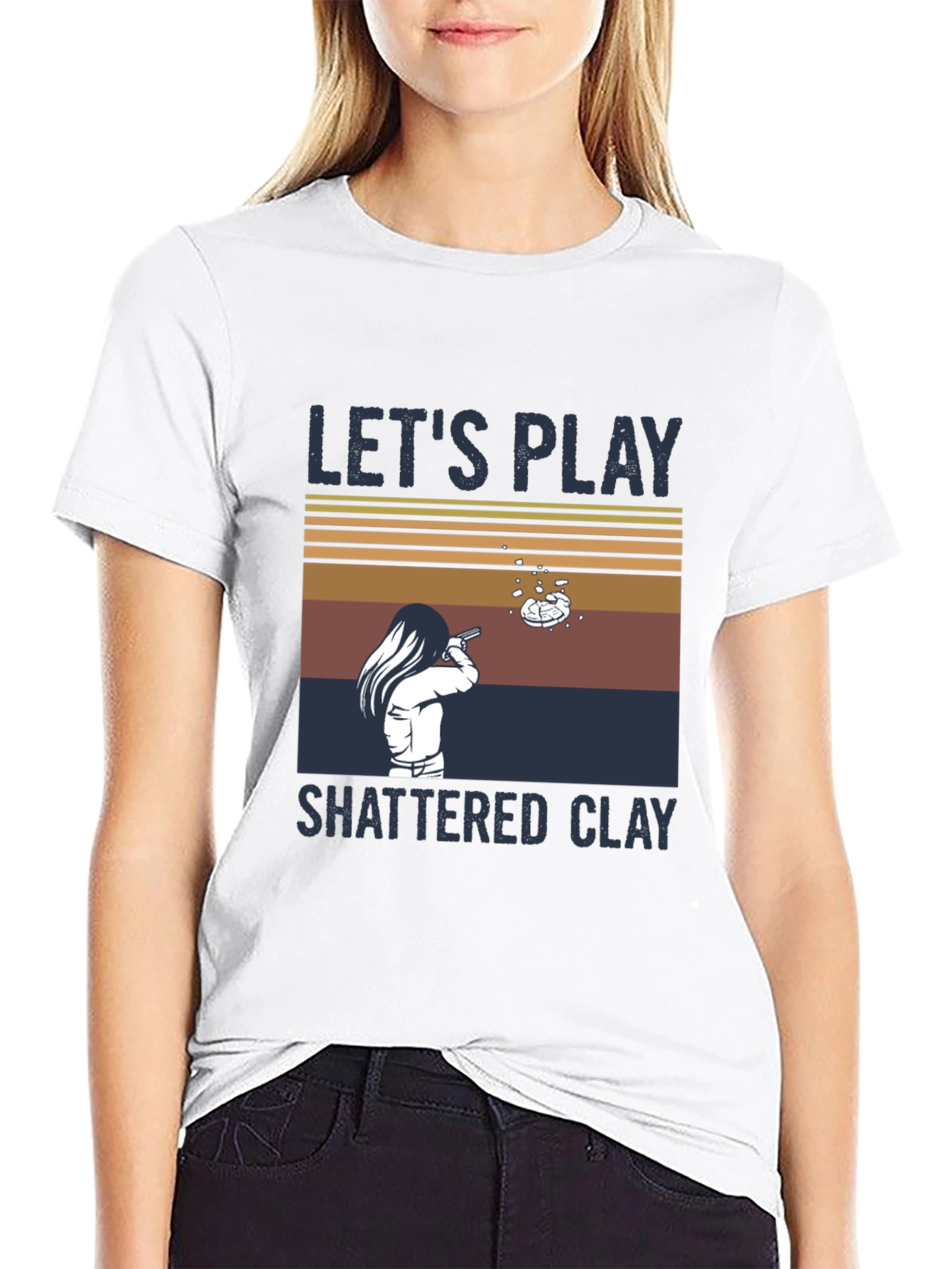Lets Play Shattered Clay Graphic Tee