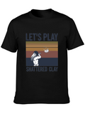 Lets Play Shattered Clay Graphic Tee