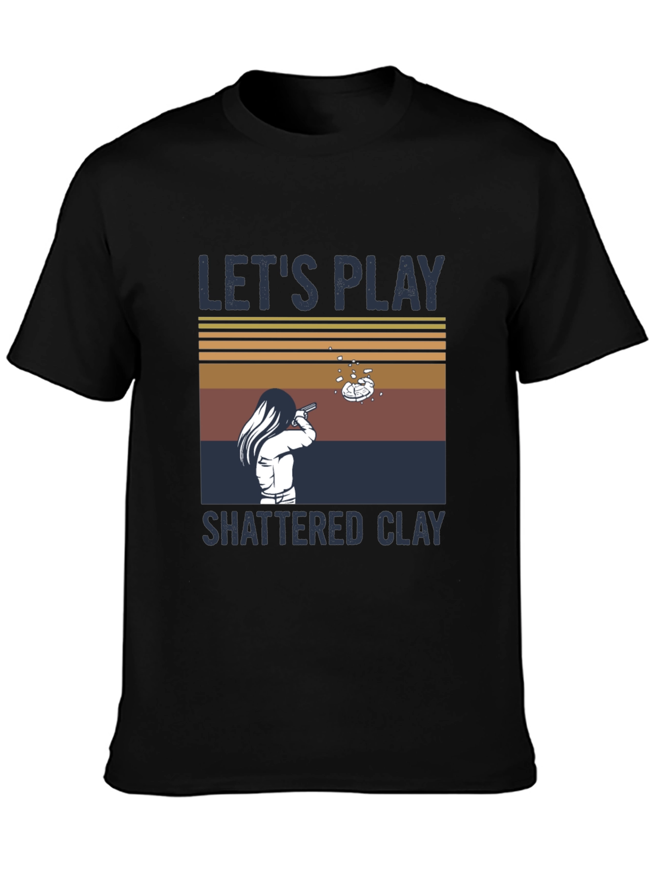 Lets Play Shattered Clay Graphic Tee