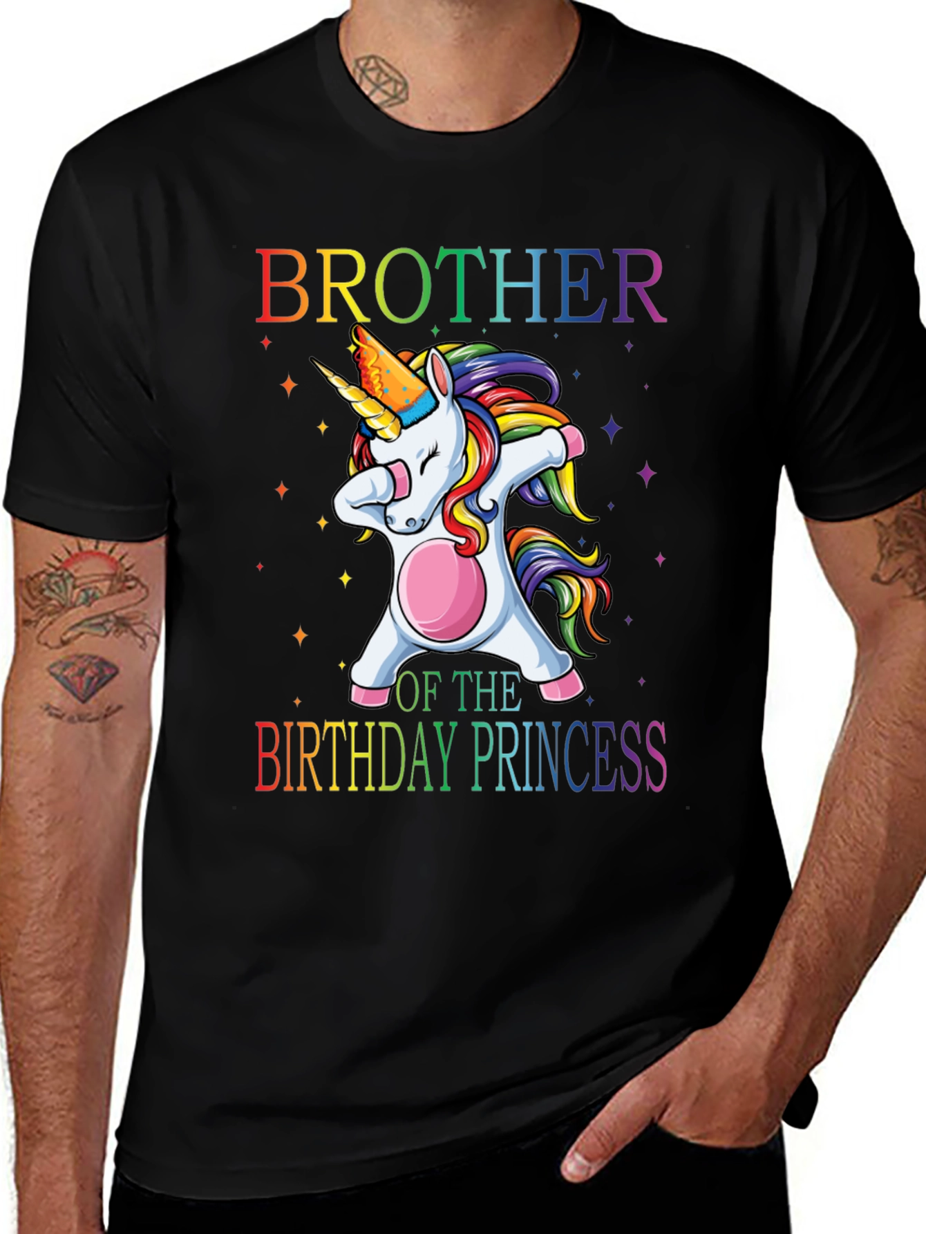 Brother of the Birthday Princess Unicorn T-Shirt