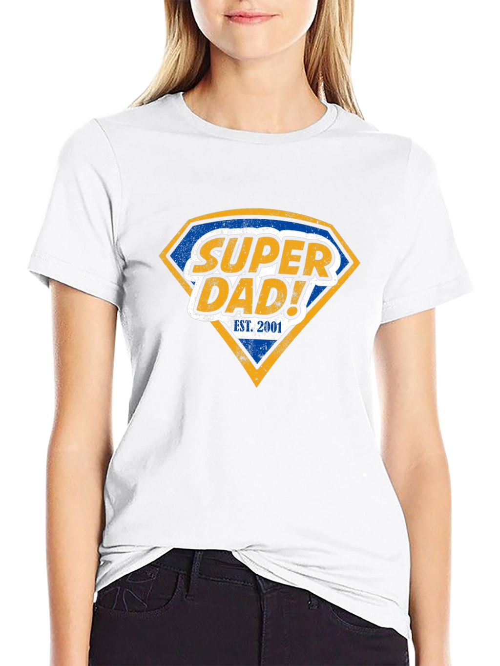 Super Dad! Est. 2001 Black Graphic T-Shirt