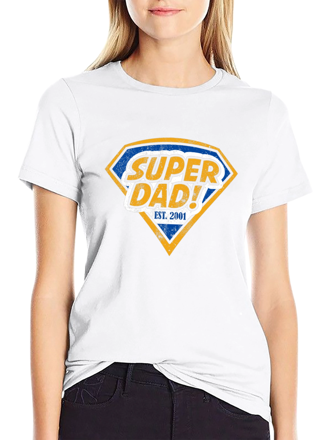 Super Dad! Est. 2001 Black Graphic T-Shirt