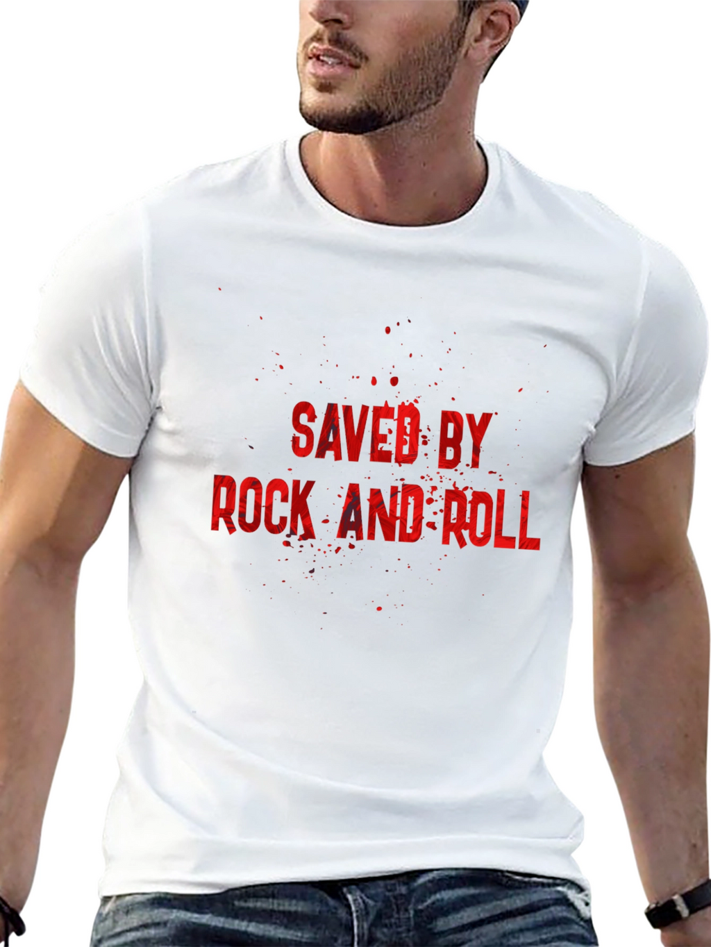 Saved by Rock and Roll Graphic Tee