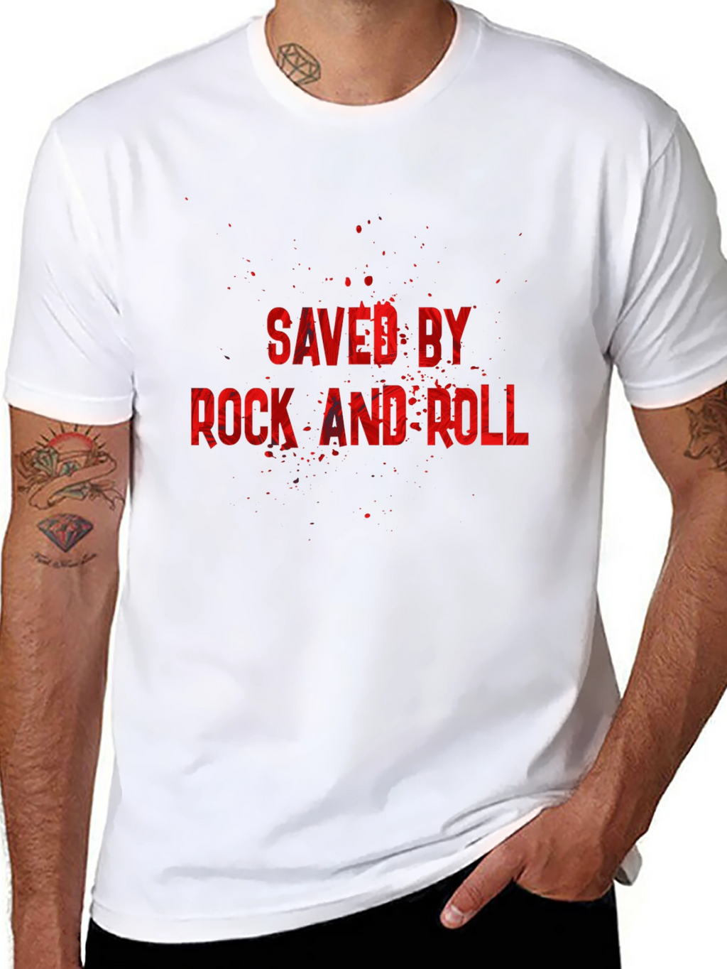 Saved by Rock and Roll Graphic Tee