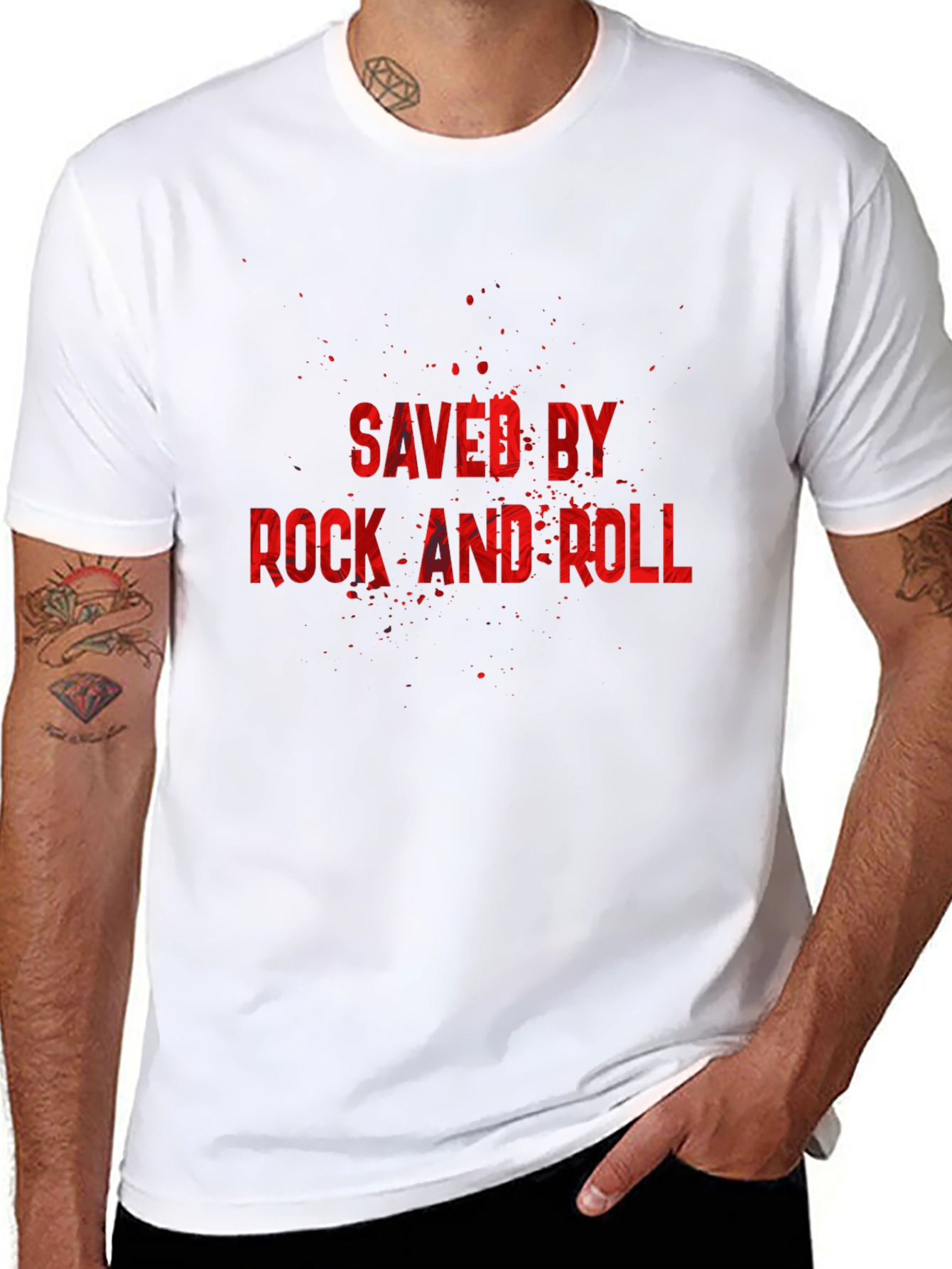Saved by Rock and Roll Graphic Tee