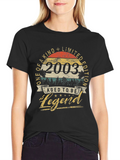 2003 Aged to Be Legend Graphic T-Shirt