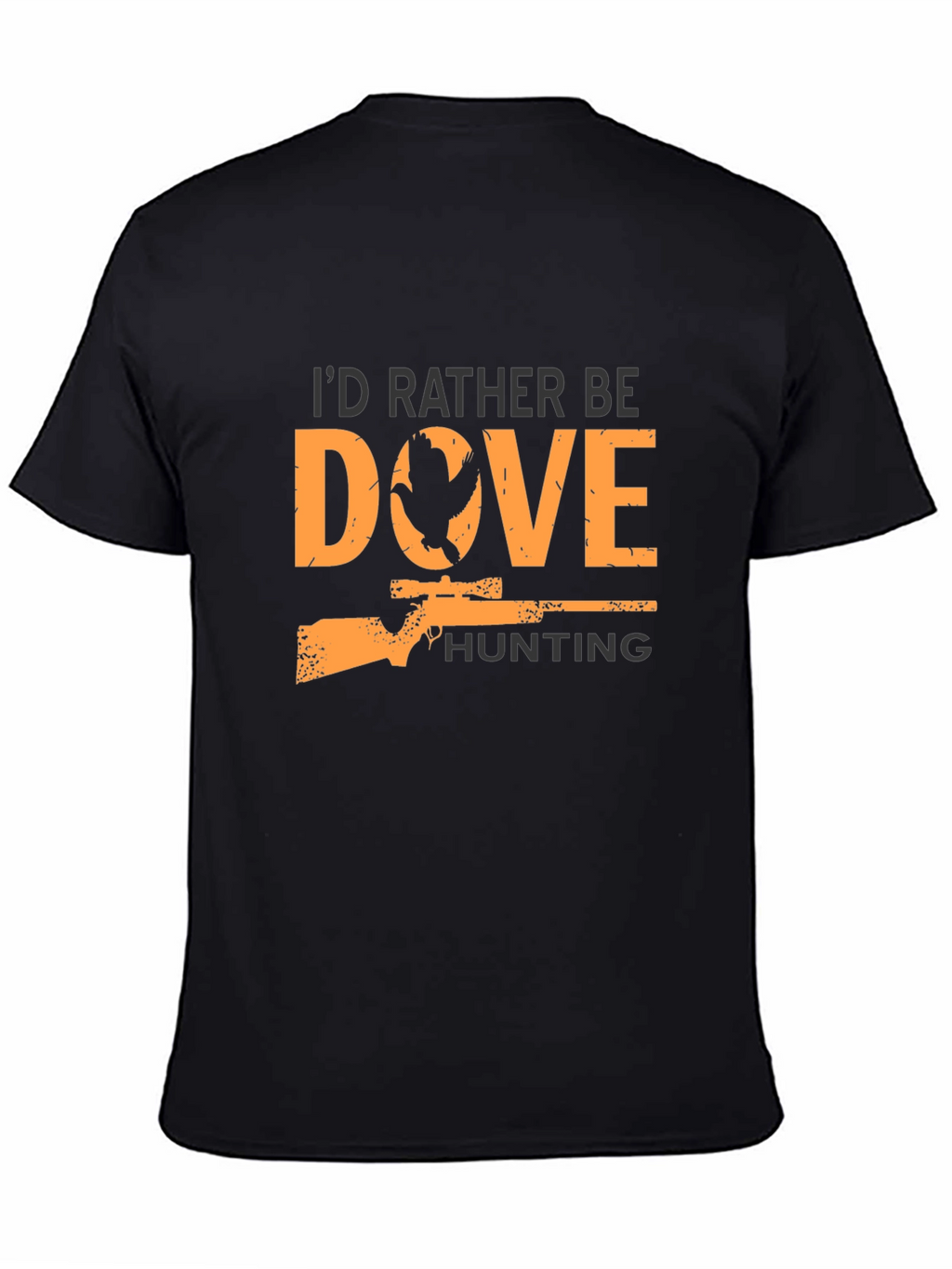Dove Hunting Graphic Tee - Black Cotton T-Shirt