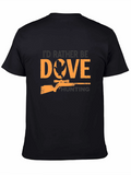 Dove Hunting Graphic Tee - Black Cotton T-Shirt