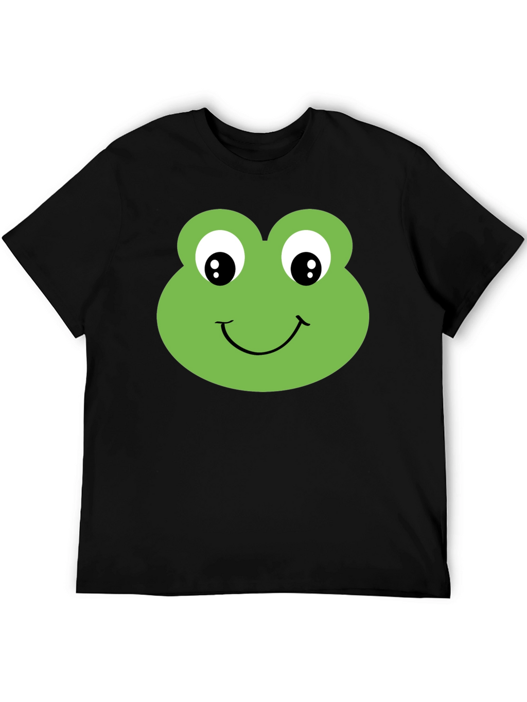 Frog Face Graphic T-Shirt - Black