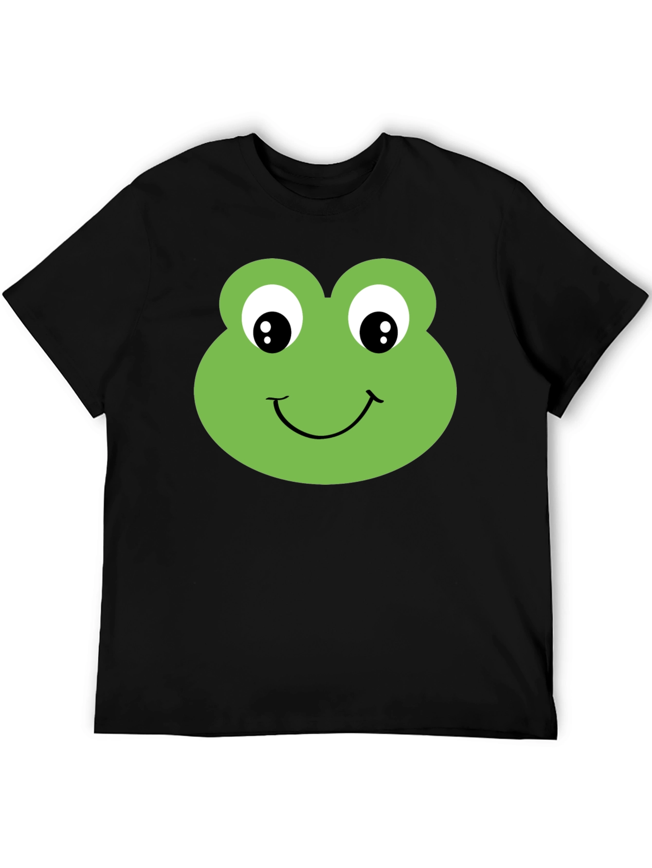 Frog Face Graphic T-Shirt - Black