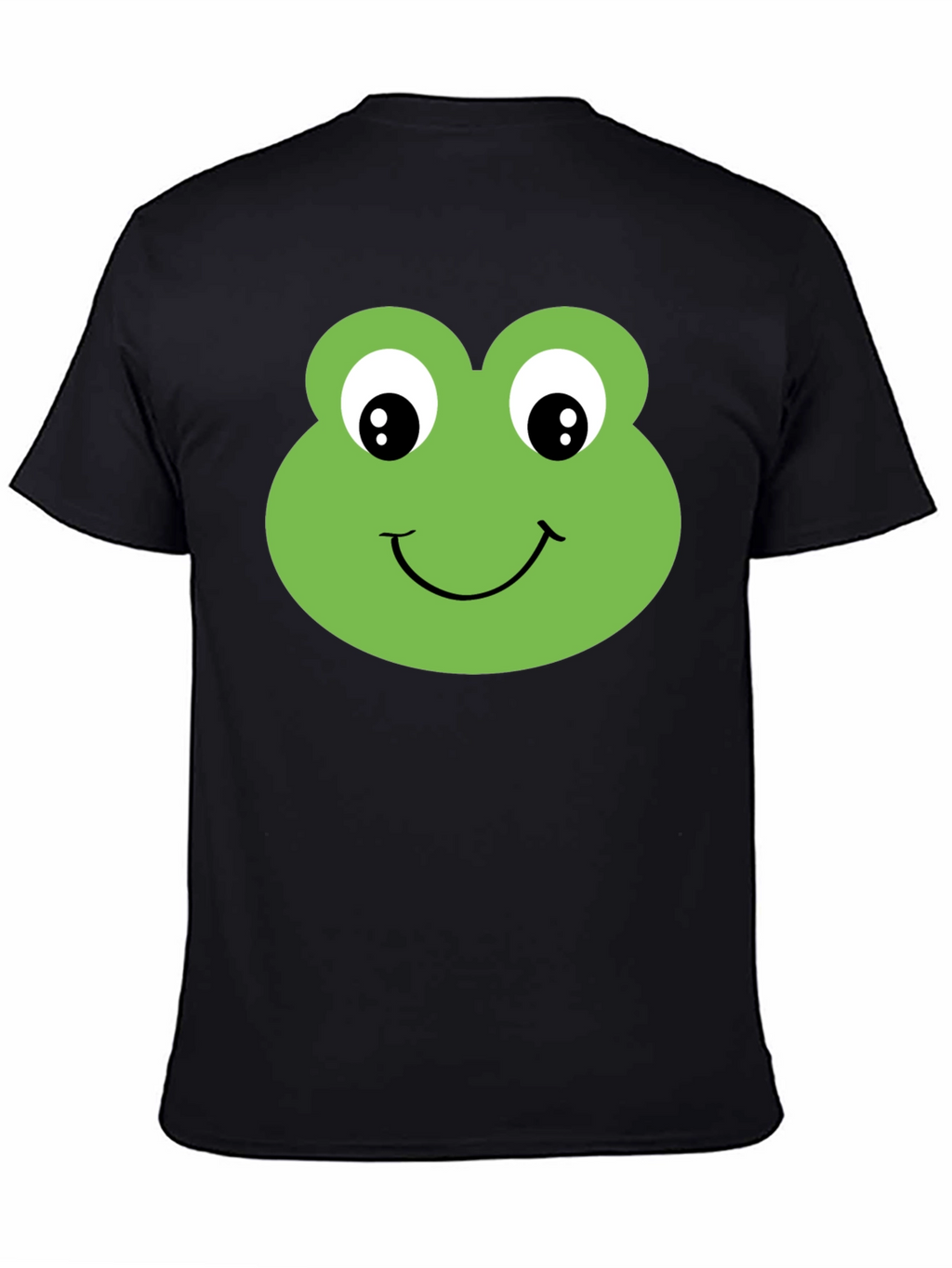 Frog Face Graphic T-Shirt - Black