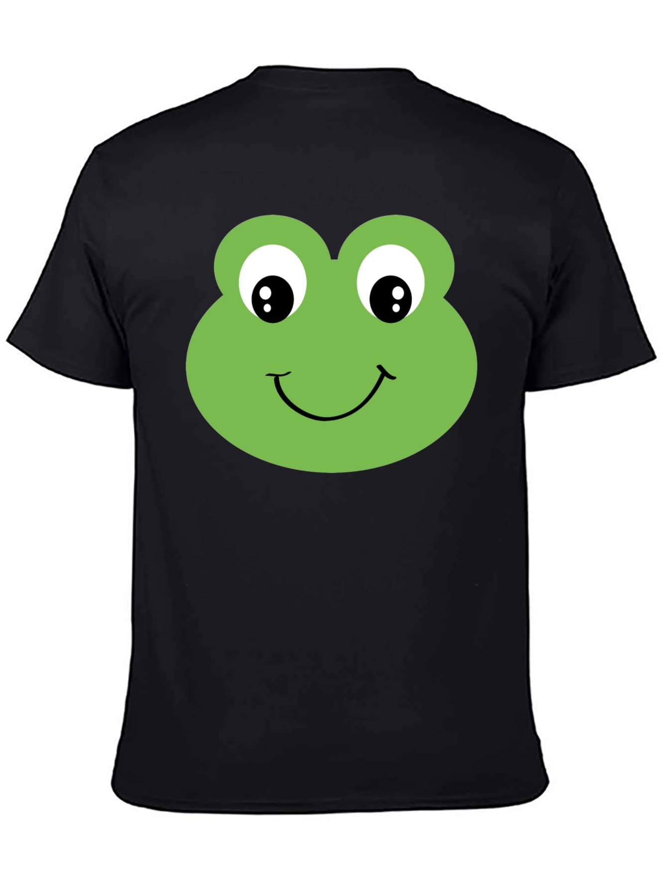 Frog Face Graphic T-Shirt - Black