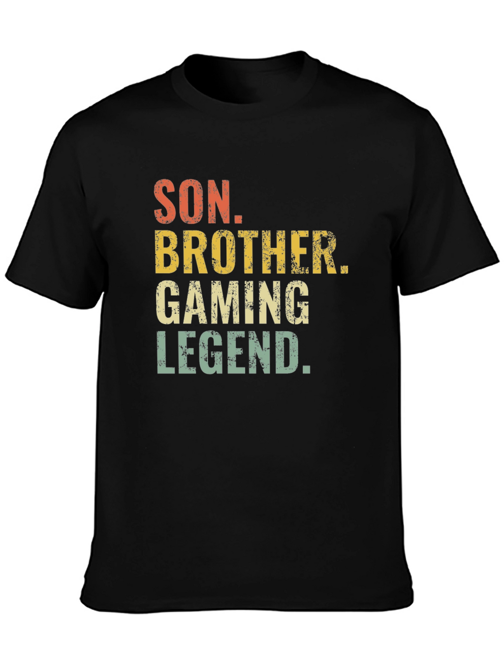 Son Brother Gaming Legend Black T-Shirt