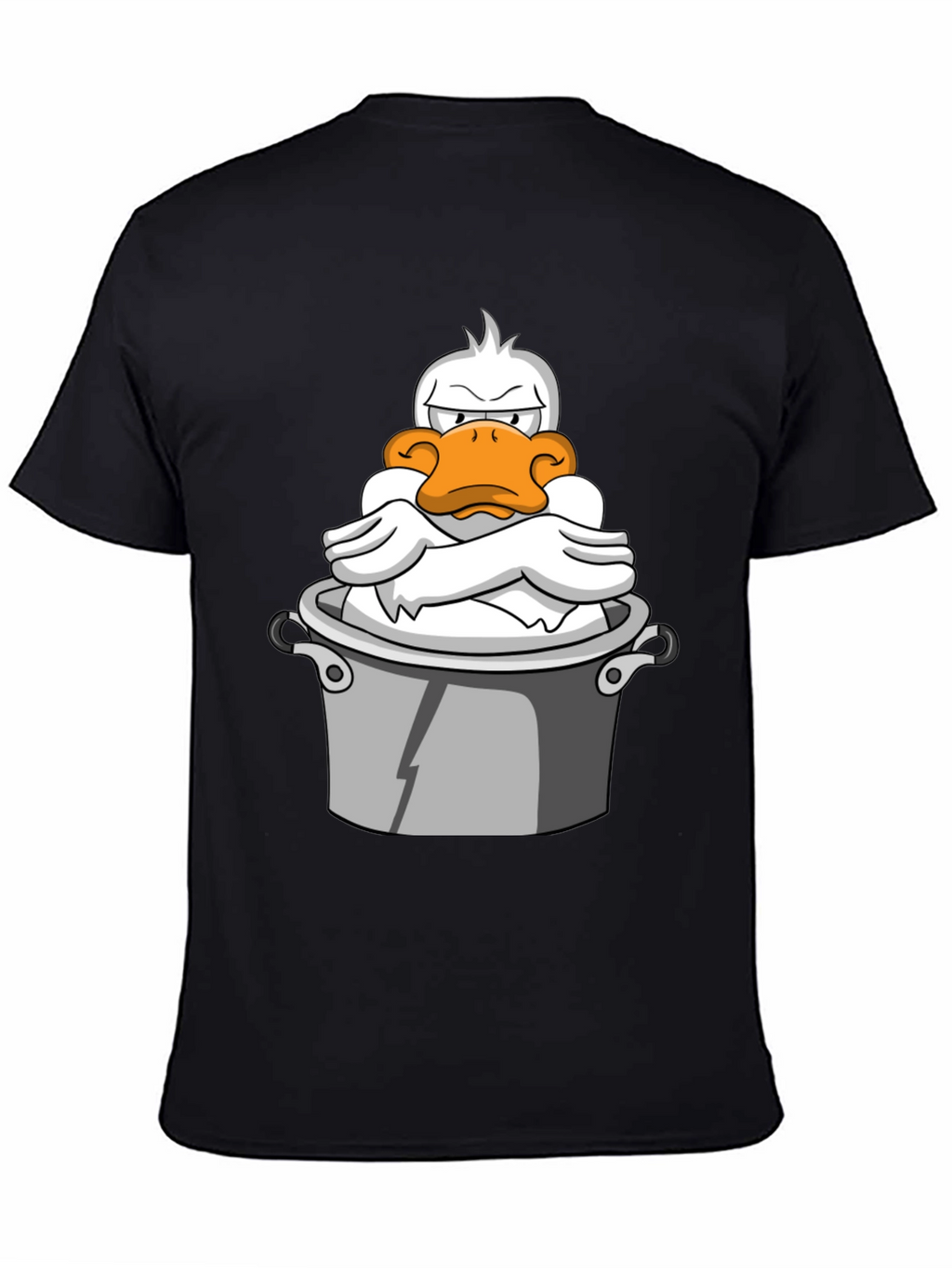 Grumpy Duck in a Pot Graphic T-Shirt
