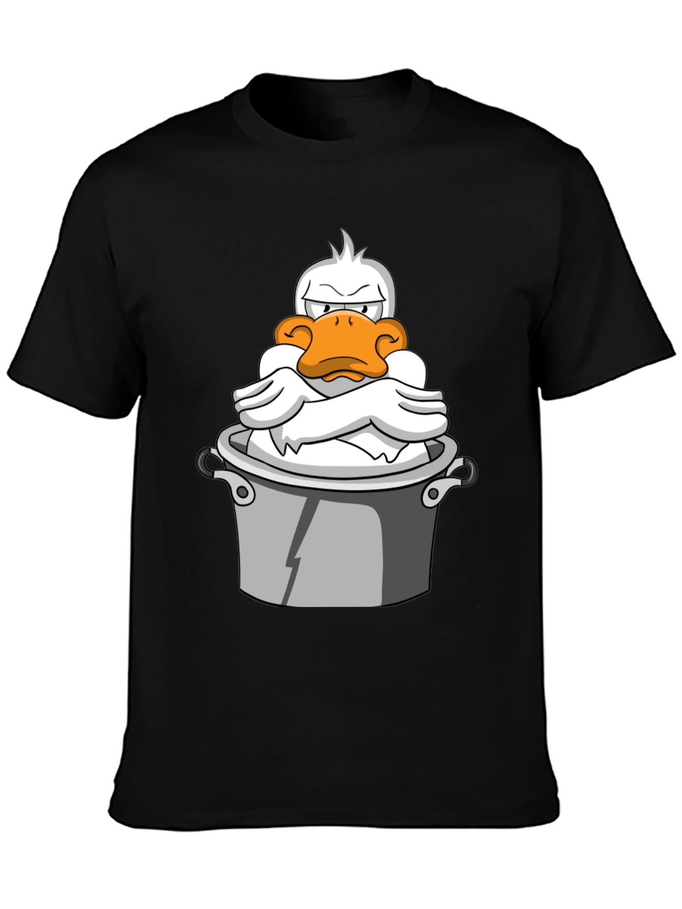 Grumpy Duck in a Pot Graphic T-Shirt