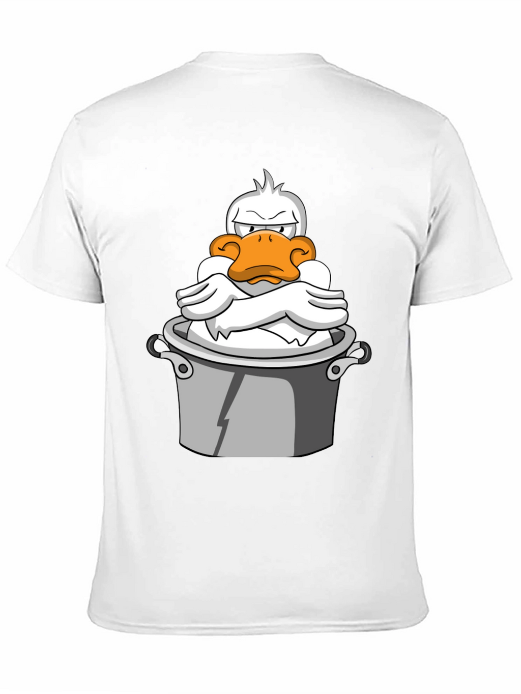 Grumpy Duck in a Pot Graphic T-Shirt