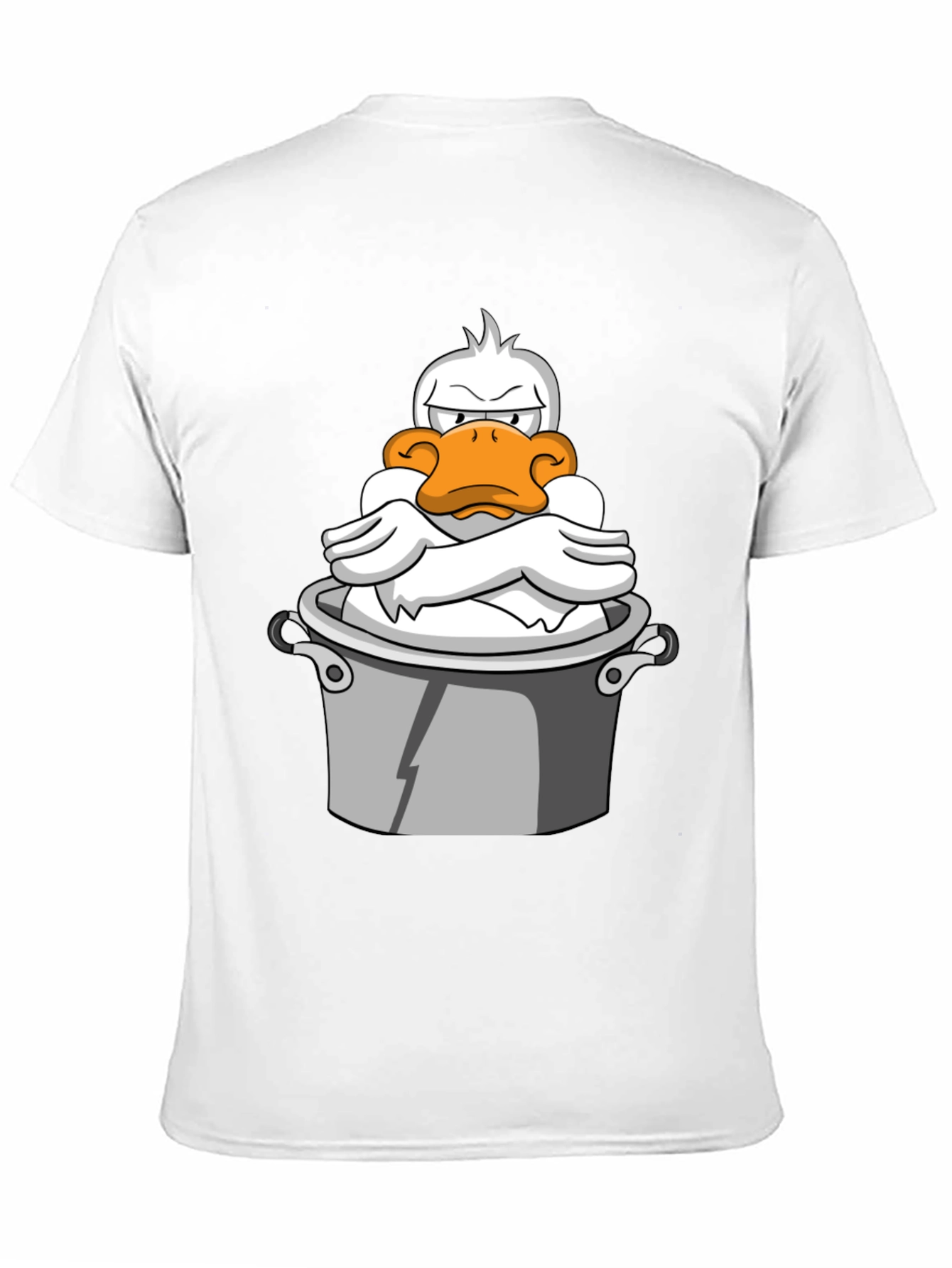 Grumpy Duck in a Pot Graphic T-Shirt