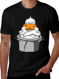 Grumpy Duck in a Pot Graphic T-Shirt