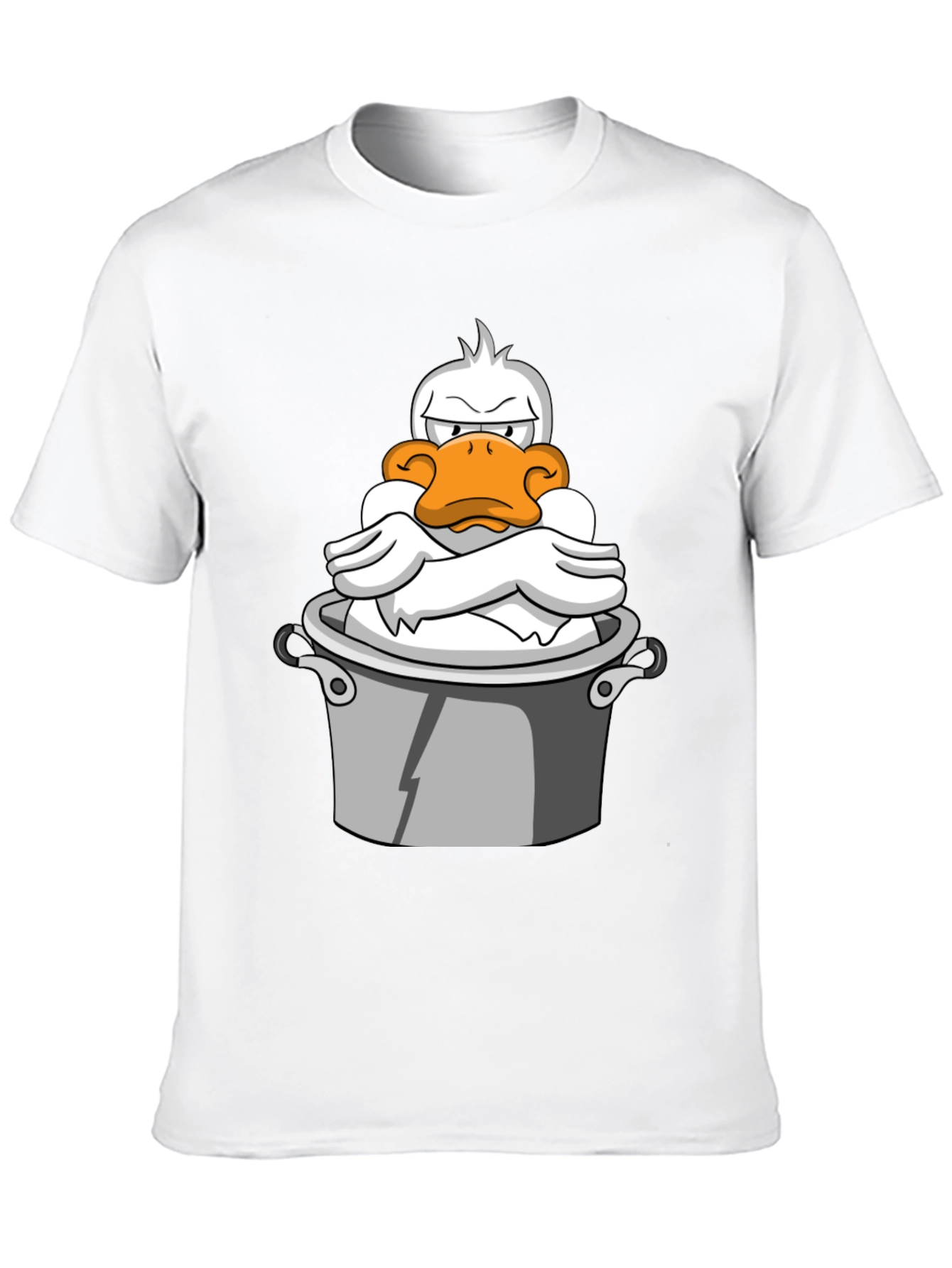 Grumpy Duck in a Pot Graphic T-Shirt