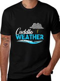 Cuddle Weather Graphic Tee - Black