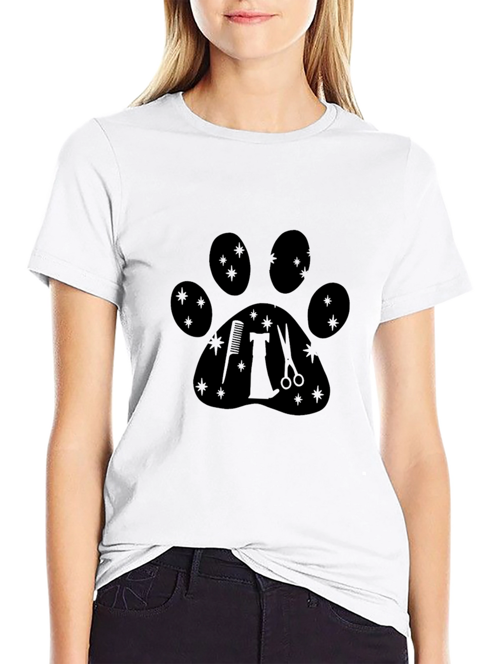 Paw Print Dog Groomer T-Shirt
